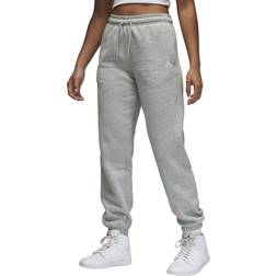 Nike Jordan Brooklyn Fleece Women's Pants - Dark Grey Heather/White