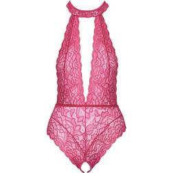 Body Ouvert Lace Body - Pink