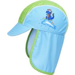 Playshoes kinder mütze uv-schutz mütze dino blau/grün