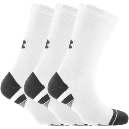 Under Armour Heatgear Crew Socks 3-pack - White