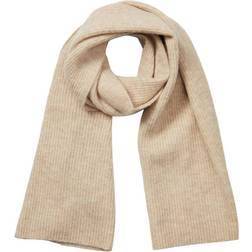 Selected Maline Ribbed Scarf - Birch