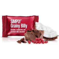 Simply Chocolate Grainy Billy Coconut Cranberry and Milk Chocolate 10g 1pack
