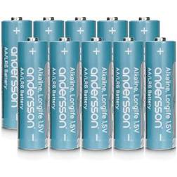 Andersson Alkaline Longlife AA Compatible 10-pack