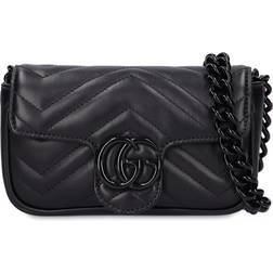 Gucci GG Marmont Leather Bag - Black