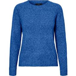 Vero Moda Doffy Knitted Sweater - Blue/Beaucoup Blue