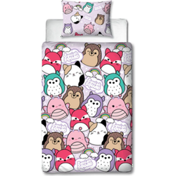 Squishmallows Bright Single Duvet Cover & Pillowcase Set 135x200cm