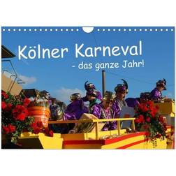 Calvendo Cologne Carnival Wall Calendar 2024 A4