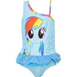 My Little Pony Girl's Rainbow Swimsuit - Blue