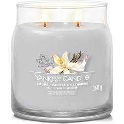 Yankee Candle Smoked Vanilla & Cashmere Grey Doftljus 368g
