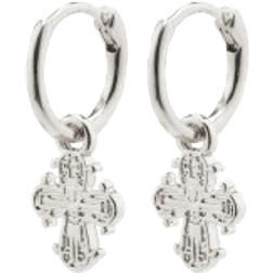 Pilgrim Dagmar Huggie Hoop Earrings - Silver