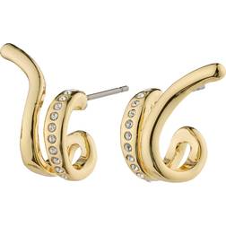 Pilgrim Nadine Earrings - Gold/Transparent