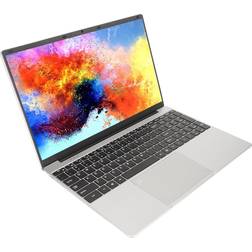 Aeun 15.6 Inch Laptop Ultra Thin 1920x1080 16GB RAM 512GB SSD Laptop Long Battery Life for 11 Work for Business (16+512G EU Plug)