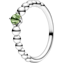 Pandora Spring Beaded Ring - Silver/Green