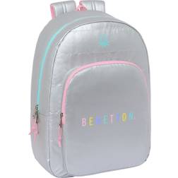 Benetton School Backpack - Silver