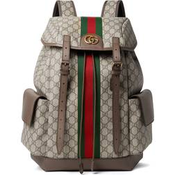 Gucci Ophidia GG Medium Backpack - Beige/Ebony