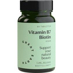Great Earth Vitamin B7 Biotin 1000µg 60