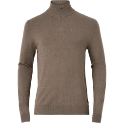 Lindbergh Half Zip Sweater - Melange