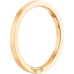 Efva Attling Plain & Signature Thin Ring - Gold