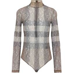 Burberry Ta N Lace Bobysuit - Brown