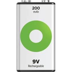 GP Batteries 9V Rechargeable Battery 200mAh