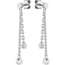 Hugo Boss Iris Earrings - Silver/Transparent
