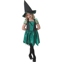 Rubies Grön Spindel Häxa Halloween Utklädning till Barn
