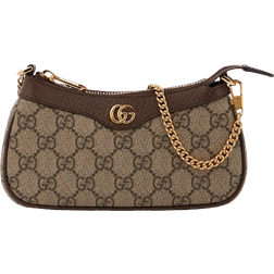 Gucci Ophidia Mini Canvas Shoulder Bag - Beige