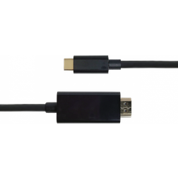 Deltaco USB C - HDMI M-M 1m