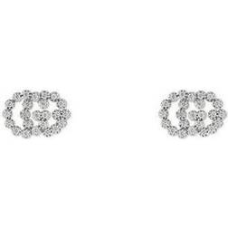 Gucci GG Running Earrings - Silver/Transparent
