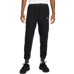 Nike Sportswear Tech Fleece Men's Joggers - Black/Dark Smoke Grey/Light Crimson