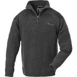 Pinewood Hurricane Sweater M's - Dark Grey Melange