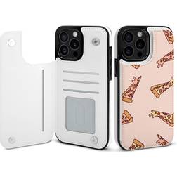 SONGTING Pizza Pattern Flip Wallet Case for iPhone 15 Pro Max