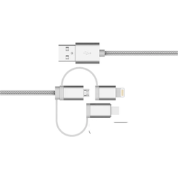 Nördic LGNG-N1012 USB A / Lightning - USB C/ Micro USB M-M