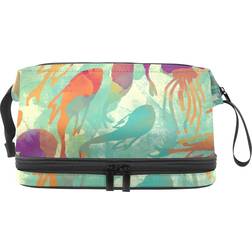 Large Capacity Travel Makeup Bag - Multicolour