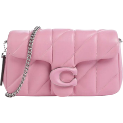 Coach Tabby Crossbody Wristlet With Pillow Quilting - Silver/Vivid Pink