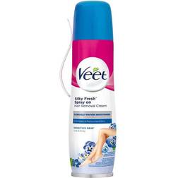 Veet Silky Fresh Spray On Hair Removal Cream Sensitive Skin 150ml