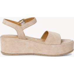 Tamaris Leather Sandals - Beige