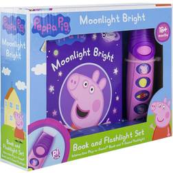 Pikids Peppa Pig Moonlight Bright Book & Flashlight Set