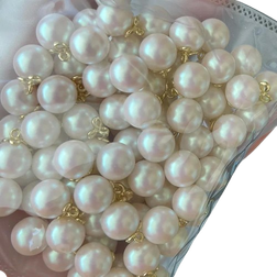 Thayla Imitation Pearl Button Gold 10Pcs