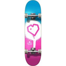 Centrano Erwachsene Blueprint Spray Heart V2 Skateboard 7.25"