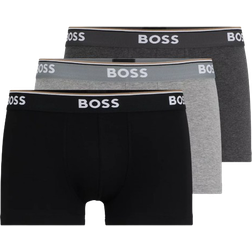 Hugo Boss Men's Power Trunks 3-pack - Black/Grey/Dark Grey