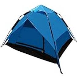 Tält, automatiskt, pop-up campingtält 4 personer med solskyddsbeläggning, vattentätt, 4 säsonger, snabbtält för utomhus utomhus utomhus