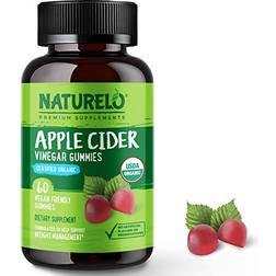 Naturelo Apple Cider Vinegar Gummies Certified Organic 60 st