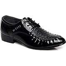 CCAFRET Fish Patent Leather Shoes - Black