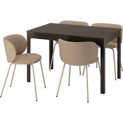 Ikea EKEDALEN/KRYLBO Dark Brown/Dark Beige Matbord 80x180cm 5st