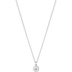 Georg Jensen Daisy Pendant Necklace - Silver/White