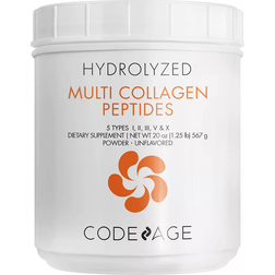 Codeage Hydrolyzed Multi Collagen Peptides 5 Types I II III V X Unflavored 567g