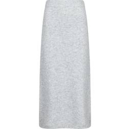 Neo Noir Ashanti Knit Skirt - Light Gray Melange