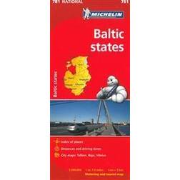 Baltikum Michelin 781 karta: 1:500000 (Karta, Falsad., 2014)