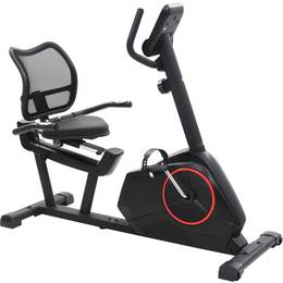vidaXL Magnetic Recumbent Exercise Bike with Heart Rate Monitor